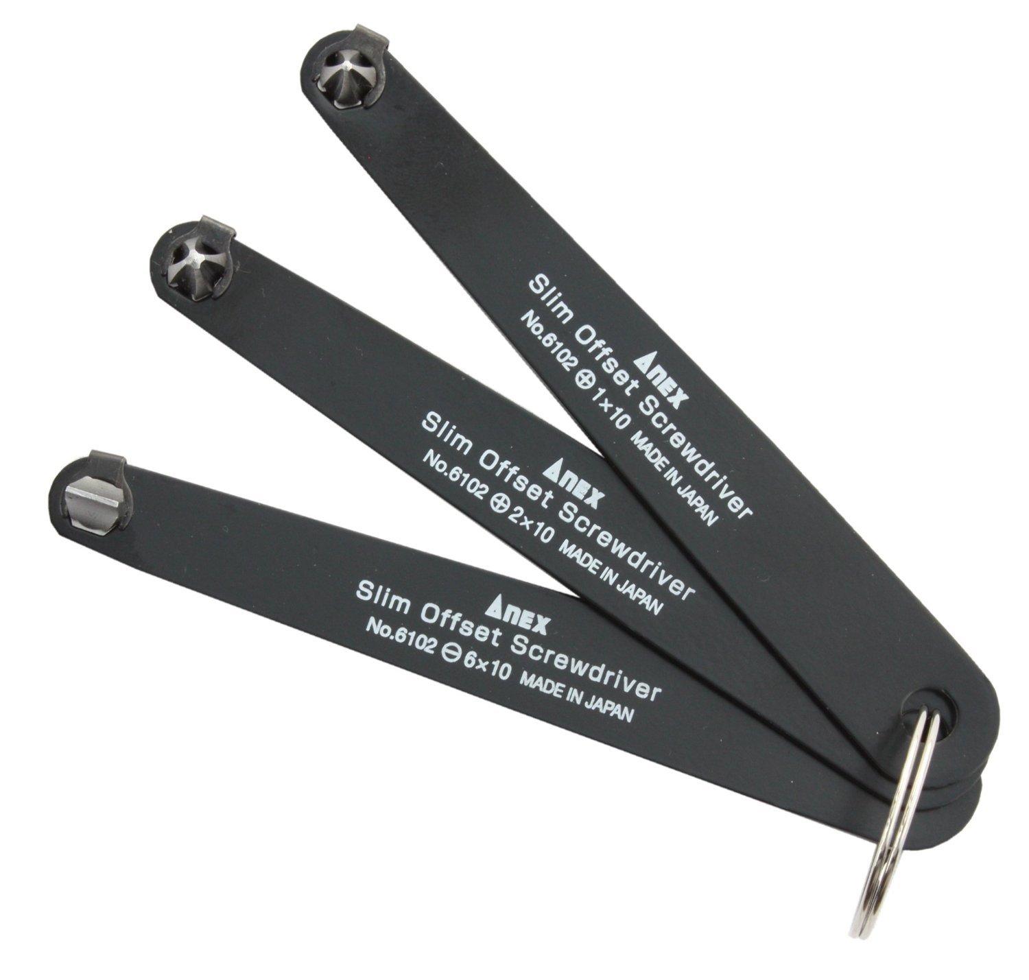 

ANEX Slim Offset Driver Set of 3 6 Sets No.6102-T [Bulk Purchase]