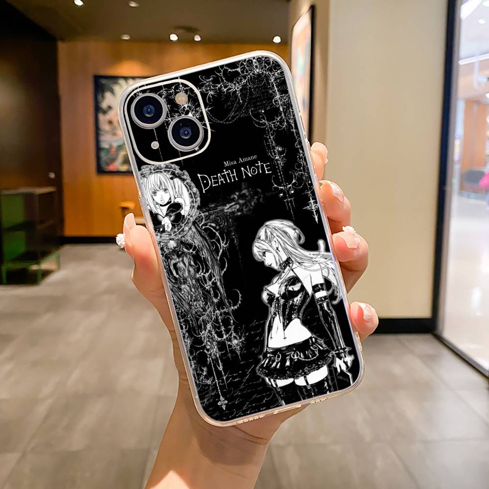 D-Death- Note- Classic Anime Phone Case For iPhone17,16,15,14,13,12,Pro Max,16/15/14 Plus XS Soft Silicone Transparent Cover