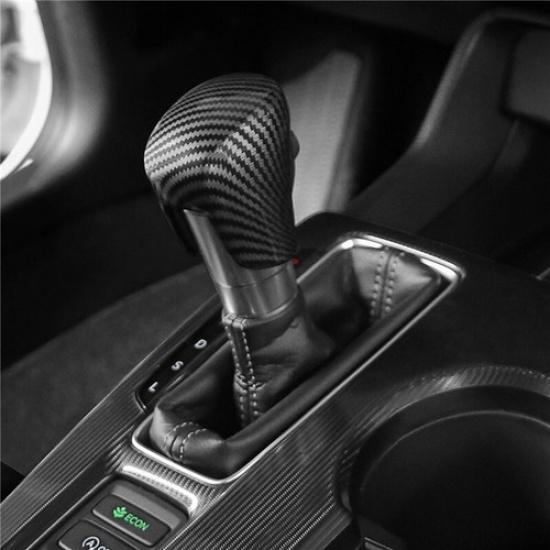 Carbon Fiber Inner Gear Shift Knob Decor Cover Trim For Honda HR-V HRV 2022 2023