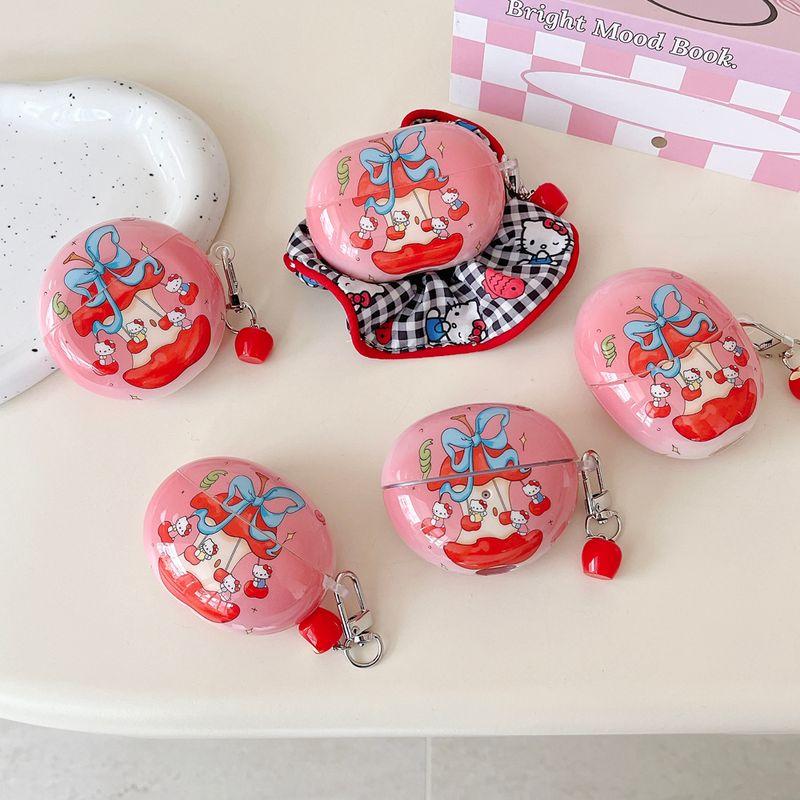 

Защитный чехол для гарнитуры Freeclip Новое поступление Чехол для наушников Freebuds6i 5i/4e Беспроводной Bluetooth Четыре Пять Freebuds Pro4 Защитный чехол 5-го поколения Apple AirPods 3 [Bows Apple Kitty] send pendant