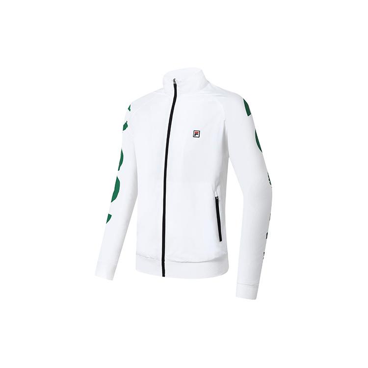 FILA Jackets Men s Jade White Stand Collar Moderate Workwear A11M313703F-WT XL