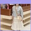 Stylish Korean Lychee Texture Mini Shoulder Bag For Girls Perfect For Kids Daily Use
