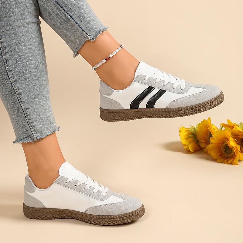 Mixed Colors Lightweight Comfort Vulcanize Shoes Women Thick Sole Non Slip Sneakers Lady Autumn Breathable Lace Up Casual Shoes