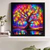 New Arrival 5D DIY Full Circle Diamond Painting "Colorful Tree" Embroidery Cross Stitch Home Decor Gift