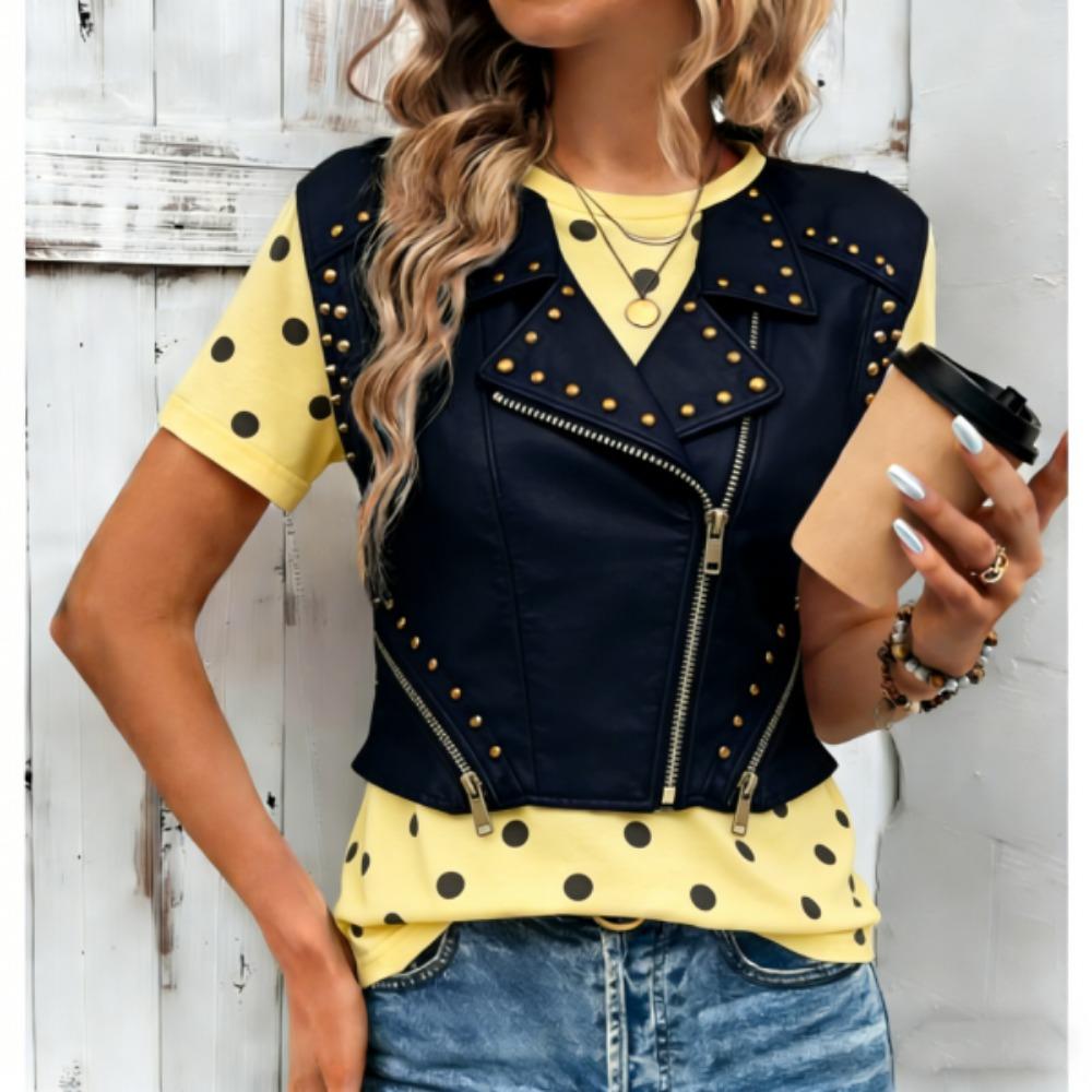 Europe and America Fashion Funny Vest 3D Print Women T-shirts Streetwear Summer Casual Short Sleeve O-neck Women Tees Tops Clothing