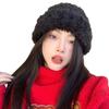 Stylish And Soft White Winter Hat For Women Plush Insulated Knit Beanie For Cold Weather