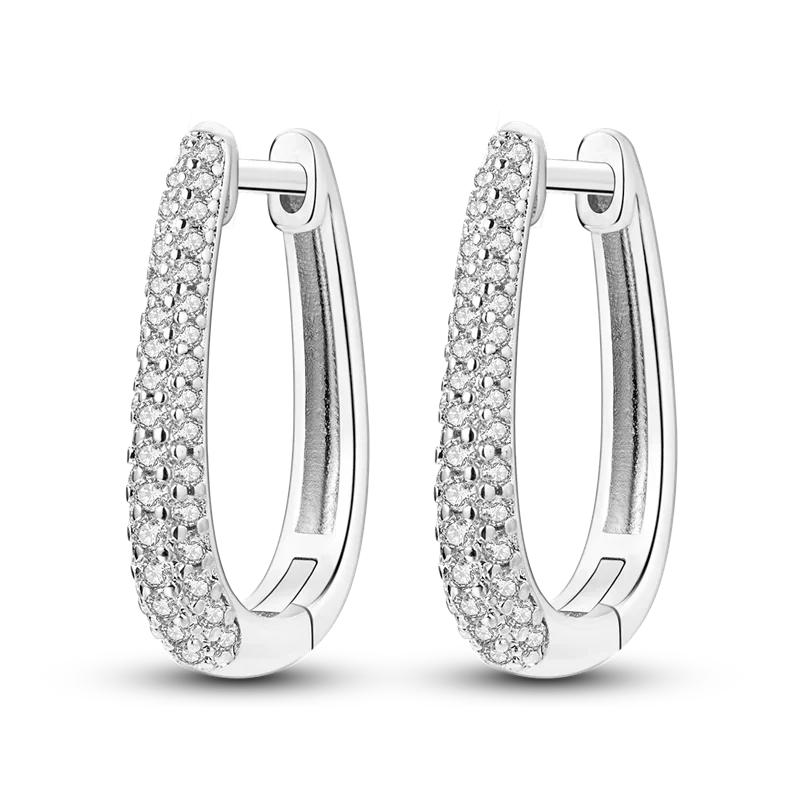 925 Sterling Silver Love Feather Moon Star Heart Earrings Fit Original Charms Hoop for Women Girls Stud Earring Jewelry Gifts