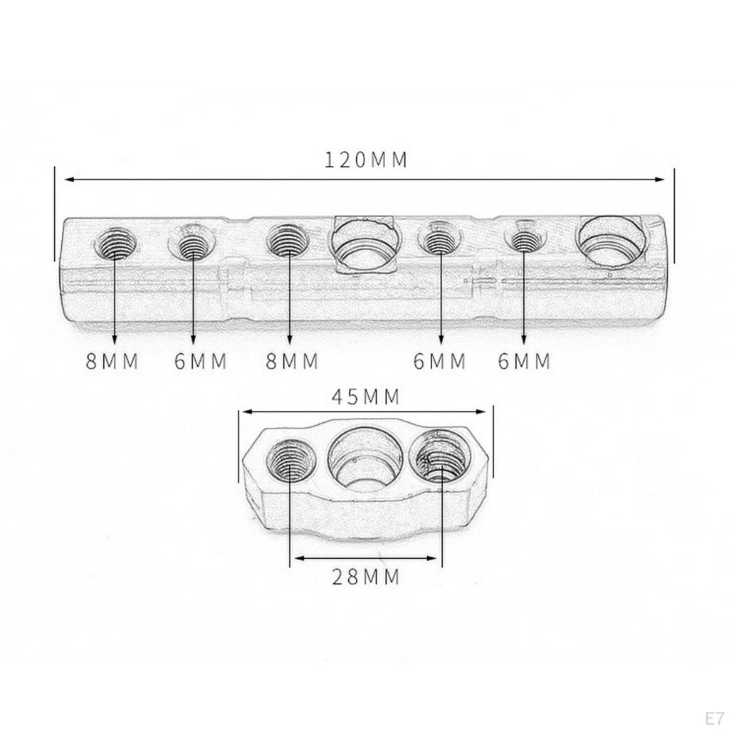 Motorcycle Extend Adapter Holder Crossbar Extension Bracket Support Bar CNC Expander