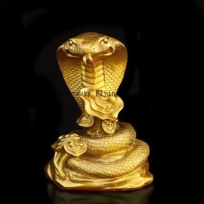 Pure Copper Animal Cobra Ornaments Zodiac Snake Crafts Home Living Room Feng Shui Decoration Crafts Home Decor