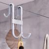 1Pcs Shower Door Hook Multi-functional Clothing Towel Coat Hook Sturdy and Durable Glass Bathroom Door Multi-functional Hook