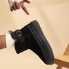 TUINANLE Thick Soled Short Sleeved Snow Boots for Women Versatile with Thick Fleece and Anti Slip Warm Cotton Shoes