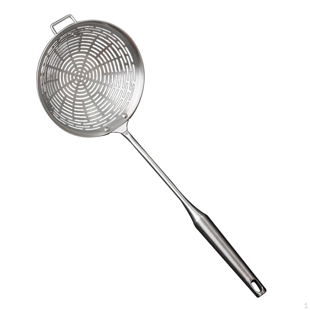 -Colander, Skimmer, Colander, Ladle, Comfortable Handle, Stainless Steel Cooking Skimmer