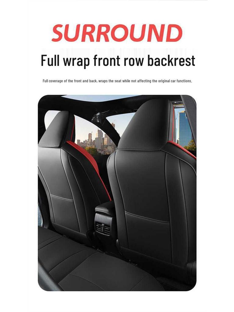 Universal All-Season Leather Seat Covers for 2026 Toyota RAV4