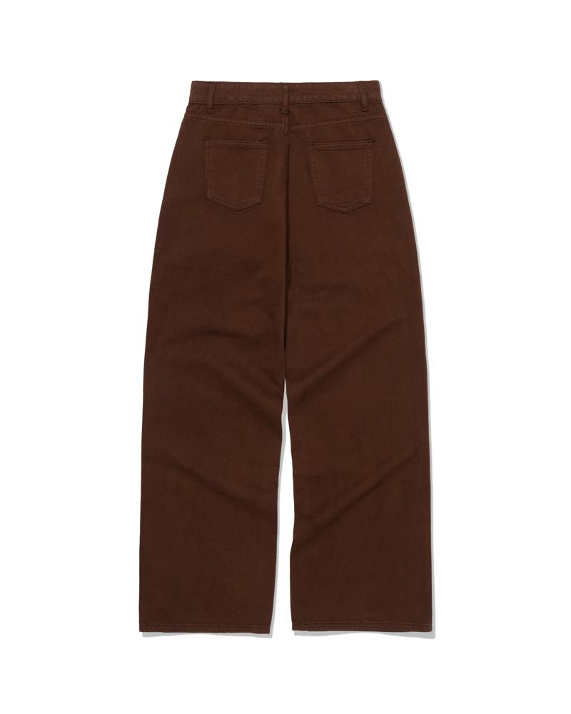 MOAA Fade Cotton Wide Pants (Brown)