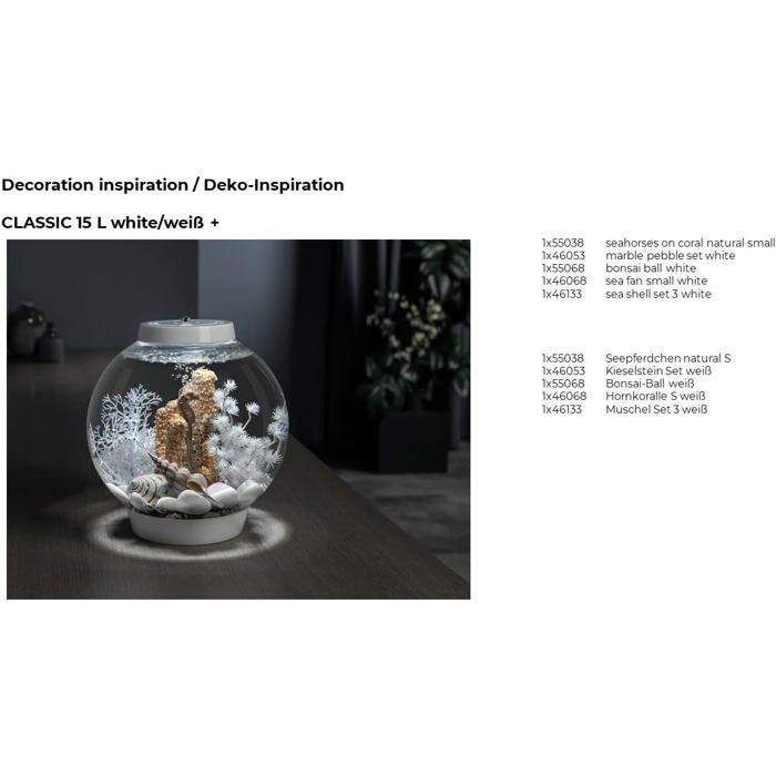 Décoration d'aquarium - BIORB - Hippocampe S - Couleurs naturelles - Résine - 8x9x14 cm