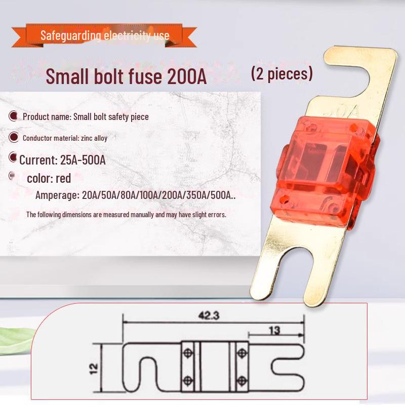 Porte-fusible de batterie de voiture à courant élevé avec connexion à boulon, 20 A-500 A
