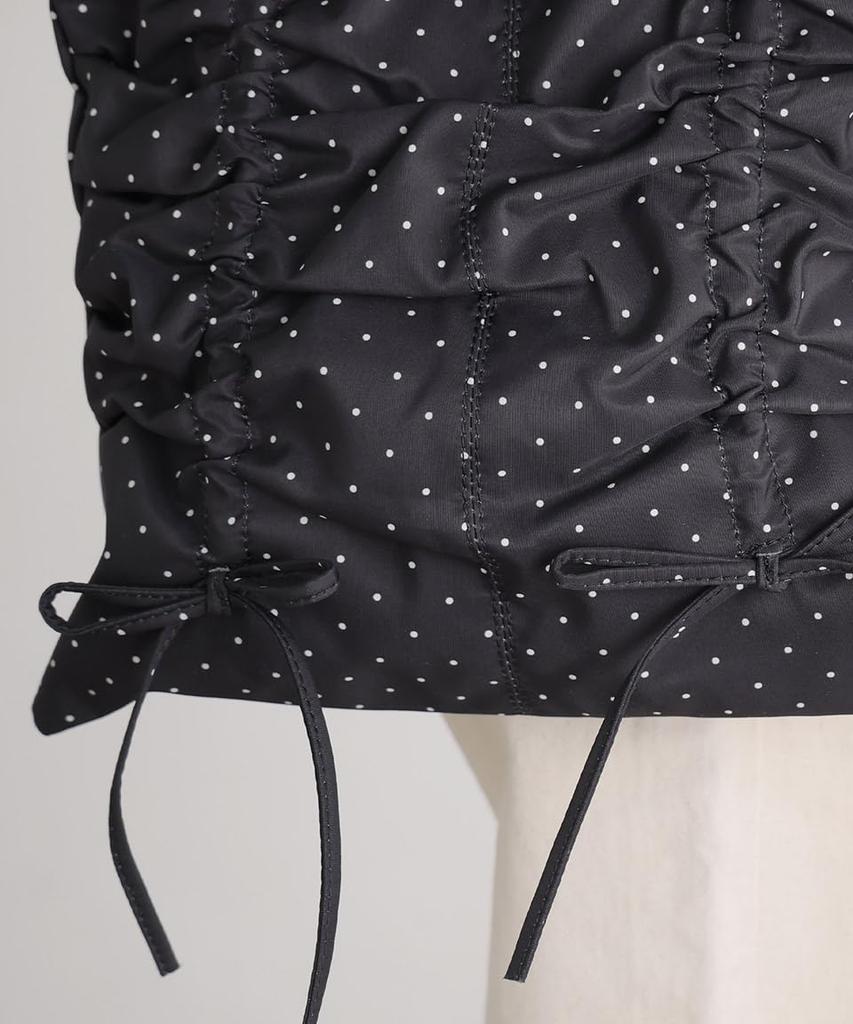 Black Tote Bag for Shoulder Fits Popular Polka Dot [Altrose] Women, Bag, 2-Way, Large, Spacious, A4, Handbag, Simple, Plain, Cute, Commuting, School,