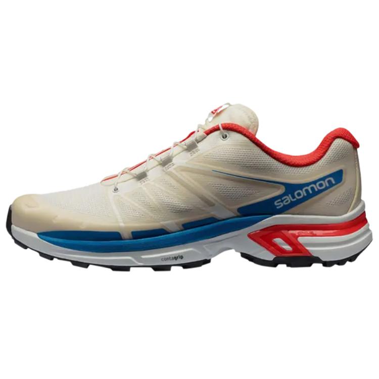 Salomon XT-Wings 2 ADV Vanilla Ice Imperial Blue Men Sneakers Cream Racing-Red 412348-31 43⅓