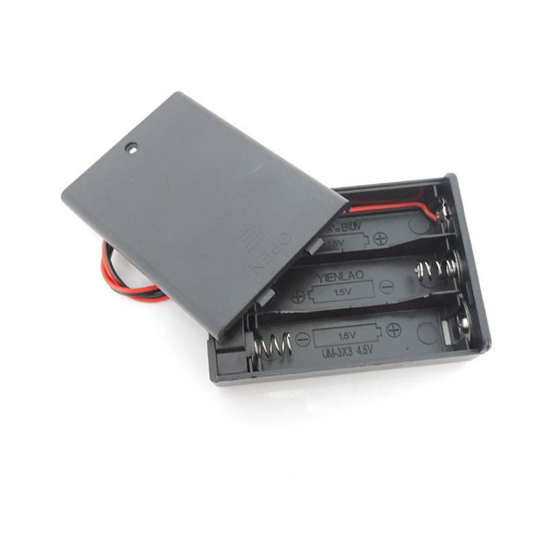 2 3 4 Slots Ports AA Batterie transparent schwarz 2xAA 3xAA 4XAA 8AA Power Storage Case Box Halter Leitungen für DIY Reparatur Werkzeuge