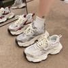 Dad shoes female ins versatile Internet celebrity platform spring and summer 2025 students new sports breathable white shoes