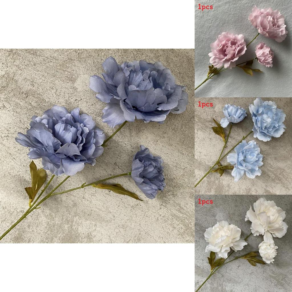 Silk Peony Bouquet For Wedding Decor Living Room Tabletop Decoration Gift