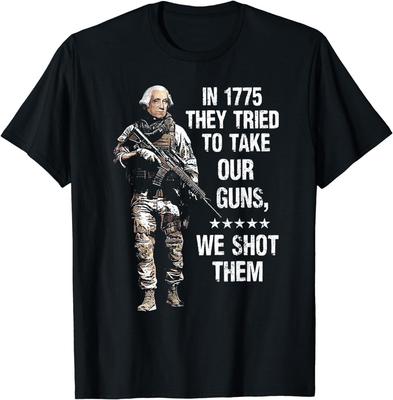 1775 versuchten sie, uns unsere Waffen zu nehmen, wir haben sie erschossen Unisex-T-Shirt