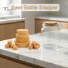 Vaso a Bocca Larga Tappo Conico Legno Morbido Tappo per Vino, Tappo Ermetico per Bottiglie di Birra, Coperchio in Legno Naturale per Bottiglie Vaso Mason, Articoli per la Cucina Grandi