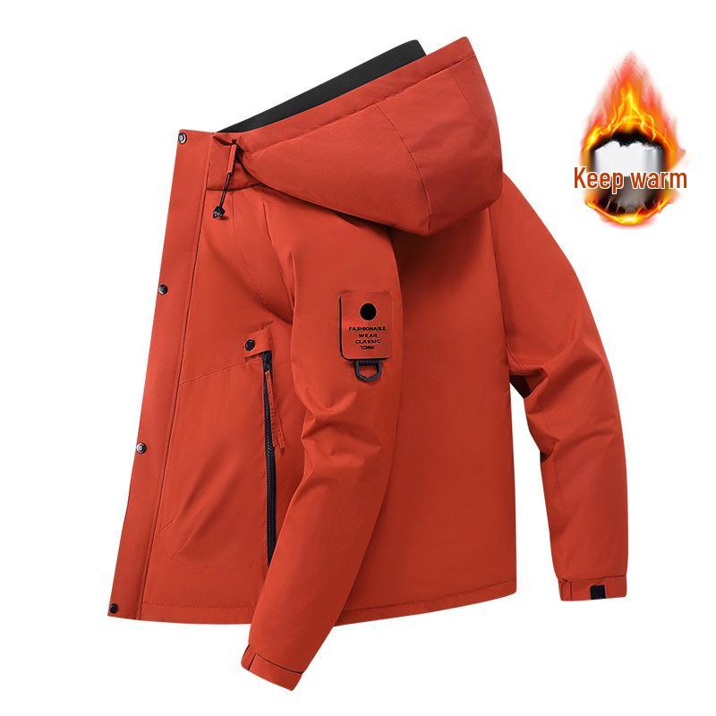 Men's Winter Cotton Jacket: Plus Velvet Thick, Windproof, Warm Mountaineering Graphene Coat
