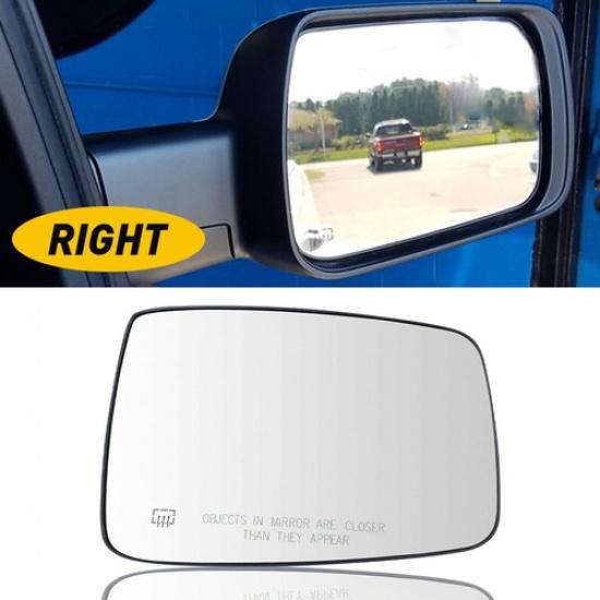 Exterior Mirror Glass Power Heated RH Passenger Side for Dodge Ram 1500 2500
