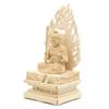 Special Buddhist Statue Acala Seated Statue Inches Height 31 Width 16 Depth Carved Cypress Wood Flame Halo Square Rock Base 1104 Kurita's [Myo-o] 3.5