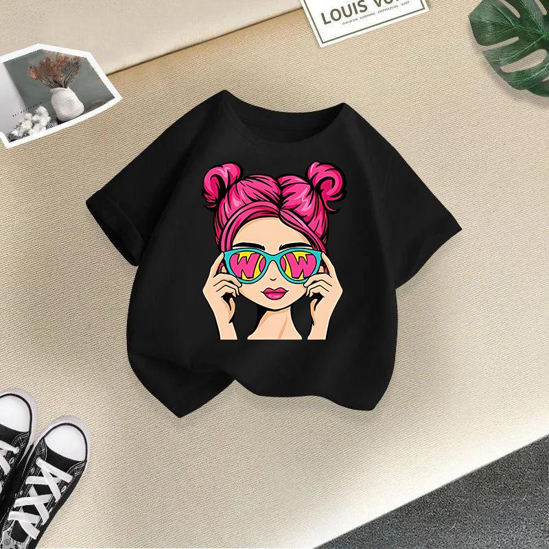 Children's T-Shirt Children's New Summer Children's Short-Sleeved T-Shirt Boys and Girls Casual Tops Girls Summer T-Shirt