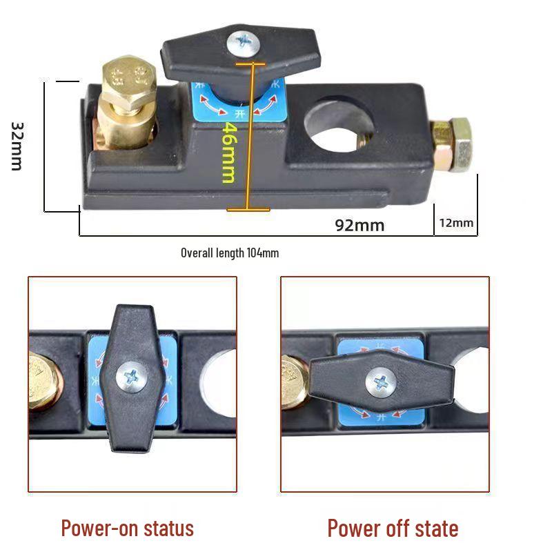 Anti-Shock Car Battery Disconnect Power Switch with Anti-Leakage Protection.