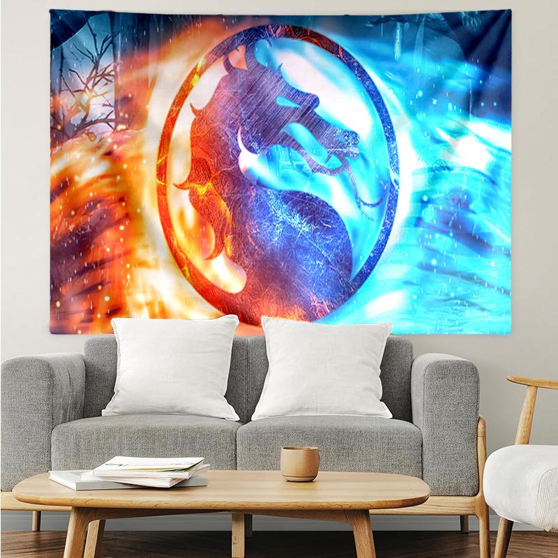 Powerful Warrior Kombat Tapestry Hanging for Bedroom,Livingroom, Playroom,Decor Art Room Wall Tapestry Holiday and Birthday Gifts