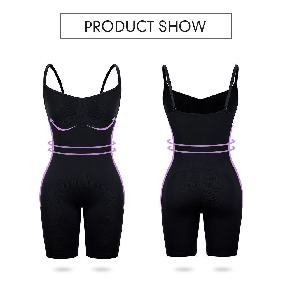 European & American Shaping Bodysuit: Slimming, Waist Cincher with Bust Support & Arm Lifting