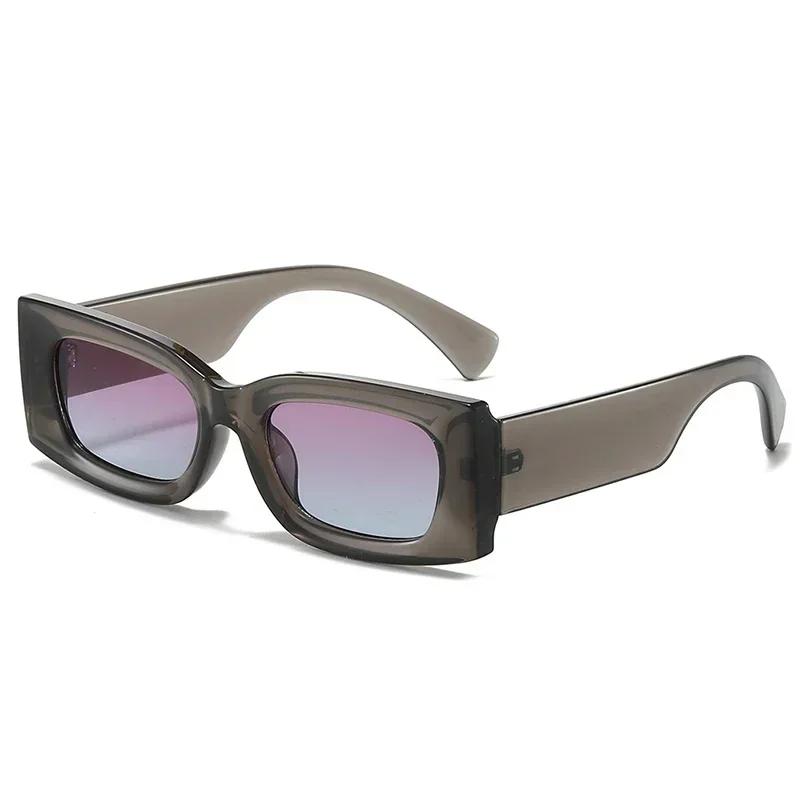  Ins Popular Fashion Square Candy Color Women Sunglasses Retro Gradient Yellow Men Shades UV400 Sun Glasses