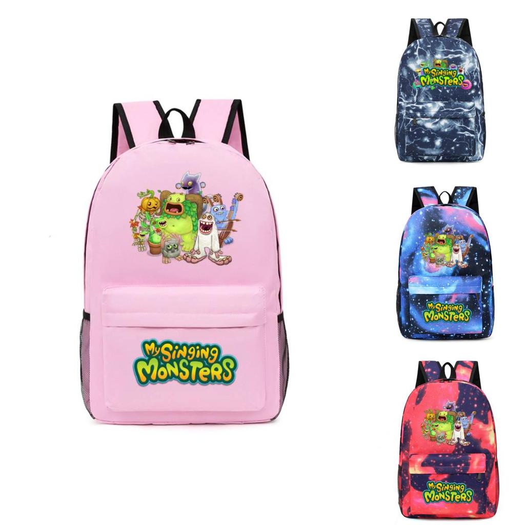 Zipper Open My Sing Monsters Backpack Waterproof Large Capacity Versatile