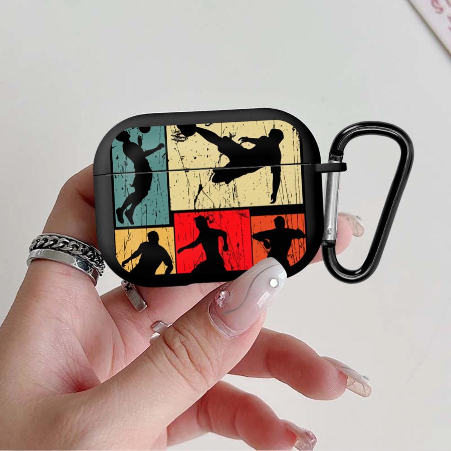 Football Silhouette Earphone Cases Cover Case For Airpods 1 3 Pro Pro3 2 Pro2 4