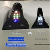 Colorful Shark Fin Solar-Powered Car Roof Antenna Light with Magnetic Tail Wing
