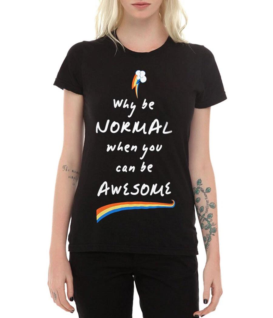 My Little Pony Rainbow Dash Why Be Normal Junior Ladies T-Shirt L
