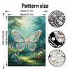 Framed Pearl Painting Kit Elegant Butterfly DIY 3D Bead Canvas Art Creative Leisure Craft Home Decoration Wall Hanging Aesthetic Decor