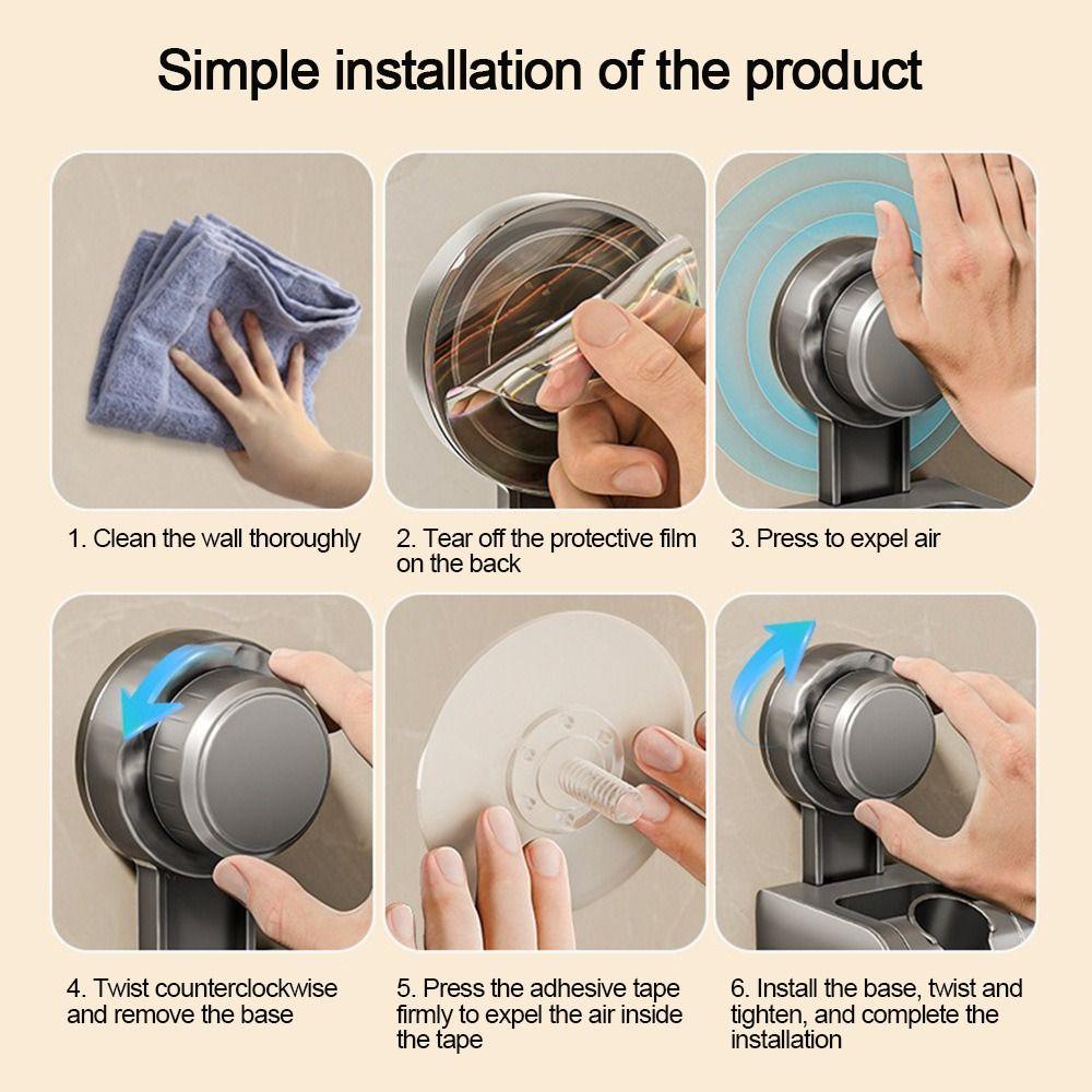 Saughalter Duschkopfhalterung Wandmontiert Handbrausehalter Badezimmerzubehör