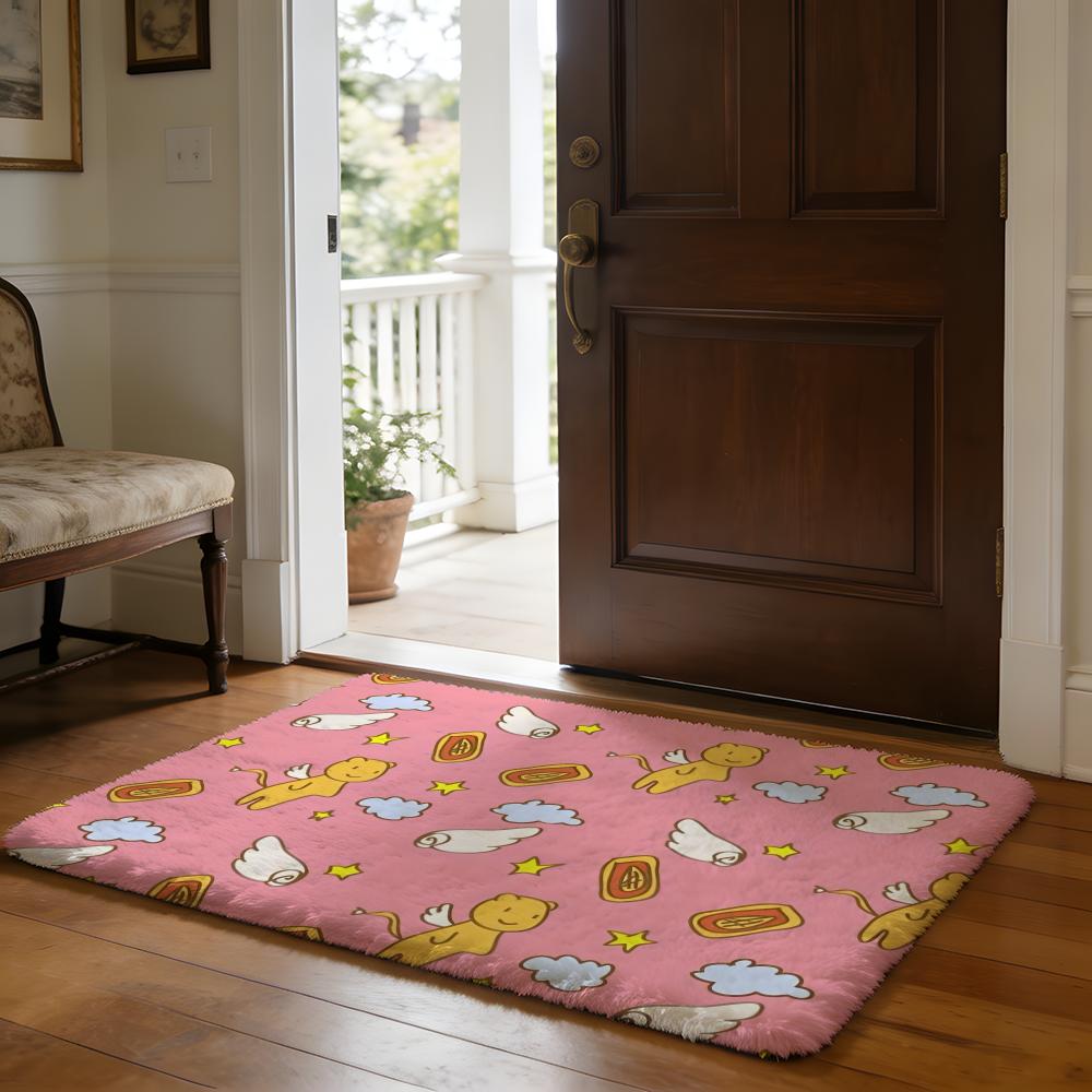 CCardcaptor SSakura Cartoon Floor Mat Soft Flannel Absorbent Mat Non-Slip Rug Home Bedroom Bathroom