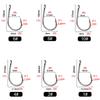 50pcs Fishing Hooks Beak Offset Circle Hook High Carbon Steel Barbed Long Shank Hooks With Box Package For CARP Saltwater Freshwater