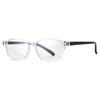 [eyeforyou] Stylish Men's Reading Glasses with Blue Light Blocking, Clear +2.00, BA-R1005-C1-D200