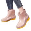 Summer short rain shoes blue water shoes kitchen worker shoes canteen mother red cleaning non-slip rubber shoes short rain boots women
