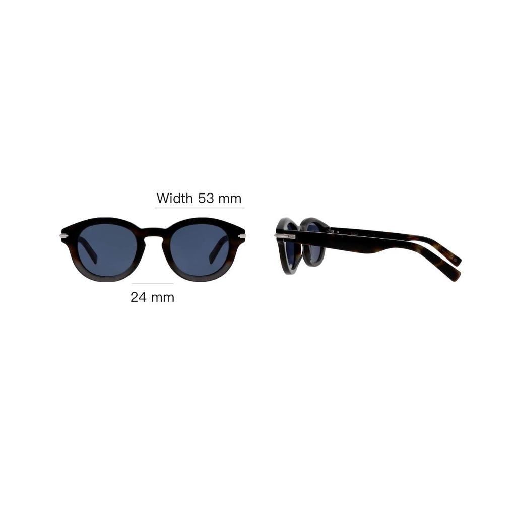 Dior Logo Letter Decoration Acetate Irregular Sunglasses Men Sunglasses Black DIORBLACKSUITR5I29B0