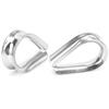 16MM Marine Wire Rope Stainless Steel Clips Cable Protective Ring Thimbles Clamps
