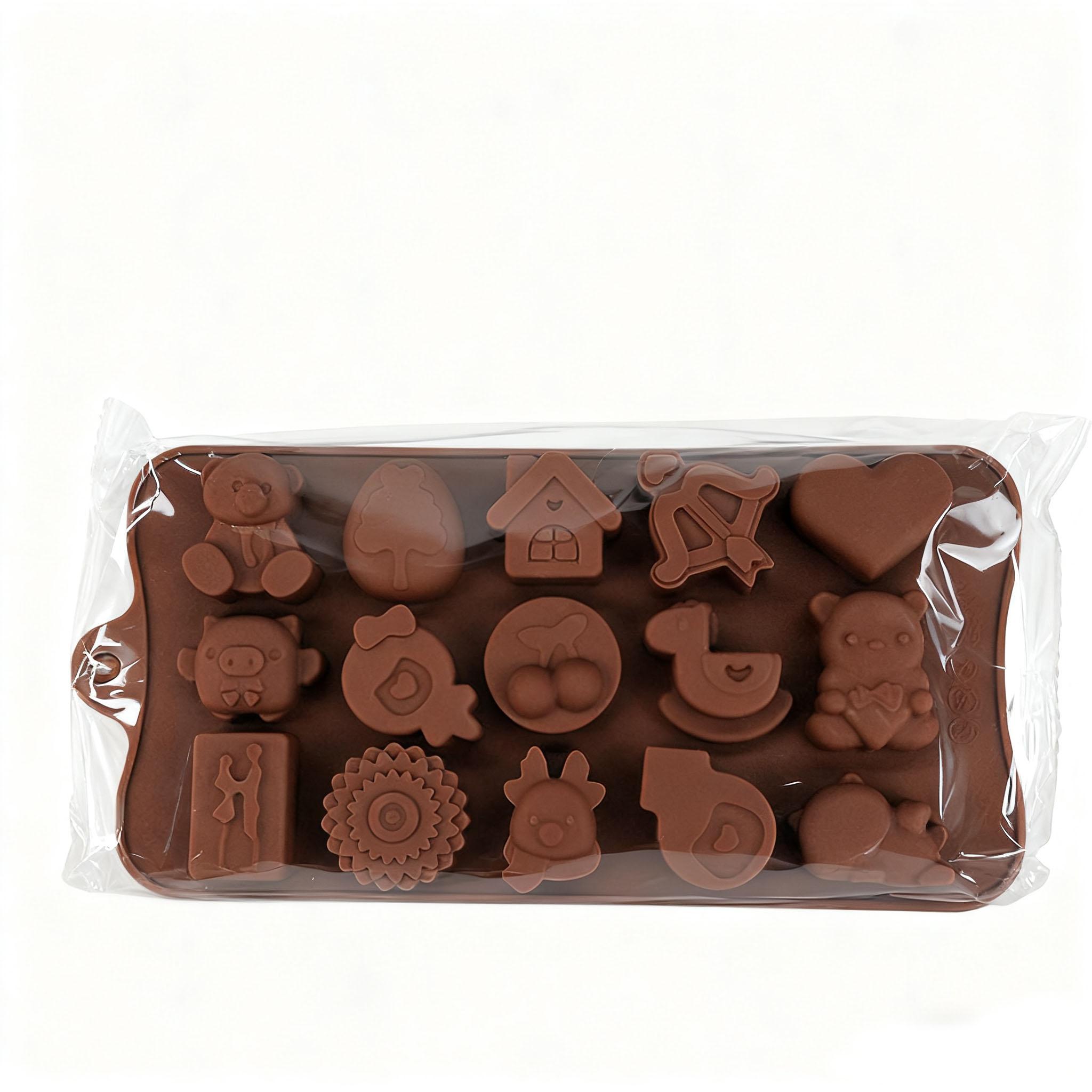 

1/4 pcs Chocolate Flower Molds Reusable Silicone Cake Chocolate Candy Fondant Mold Durable Rose Floral Mould for Baker Butter