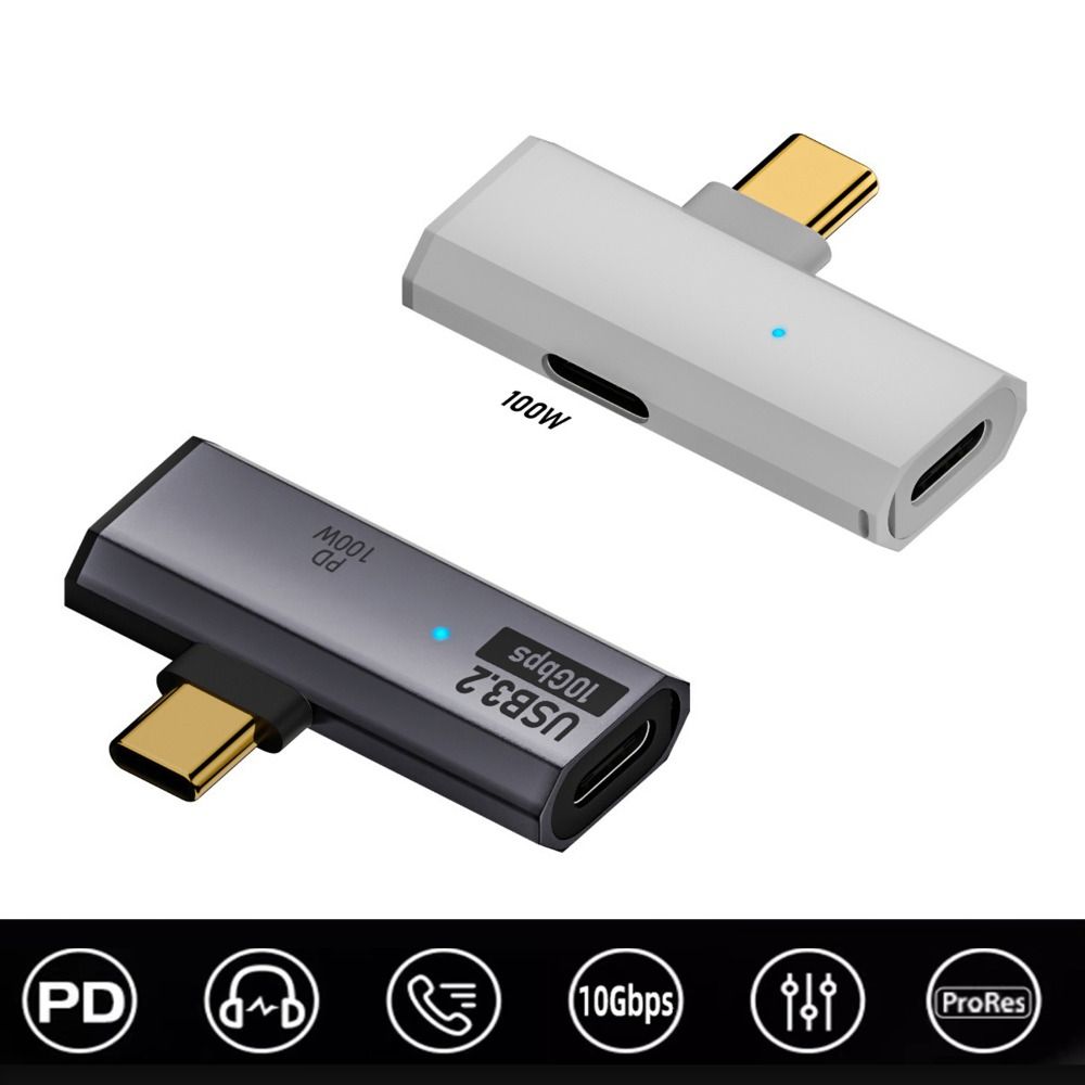 PD 100W 2 in 1 OTG Splitter 20V 5A USB-C to USB 3.2 Adapter Type-C Charging Converter