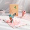 3D Handmade Maple Leaf Bird Greeting Card for Valentine's Day & Birthday Blessings